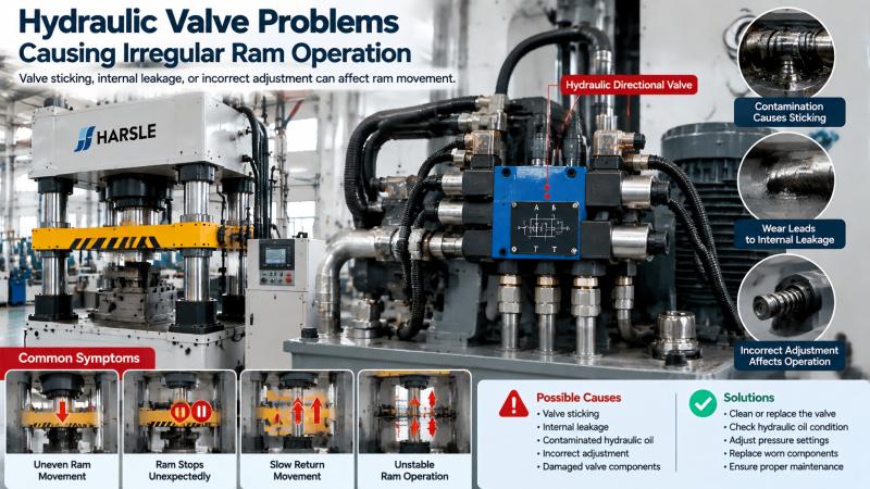 How to Fix Hydraulic Press Ram Movement Problems?
