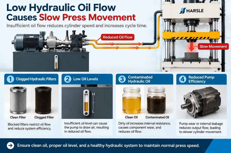 What Causes Slow Hydraulic Press Cycle Time?