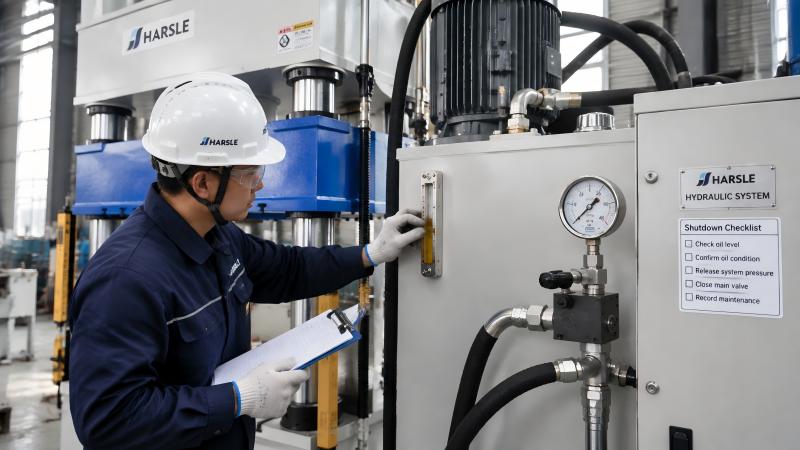 Hydraulic Press Long-Term Shutdown Maintenance