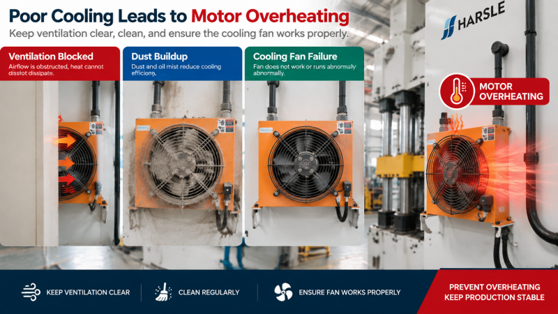 Hydraulic Press Motor Overheating