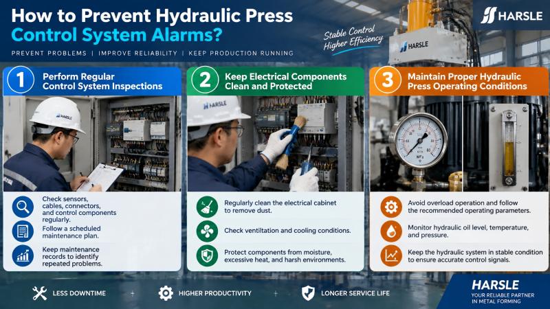 How to Fix Hydraulic Press Control System Alarms?