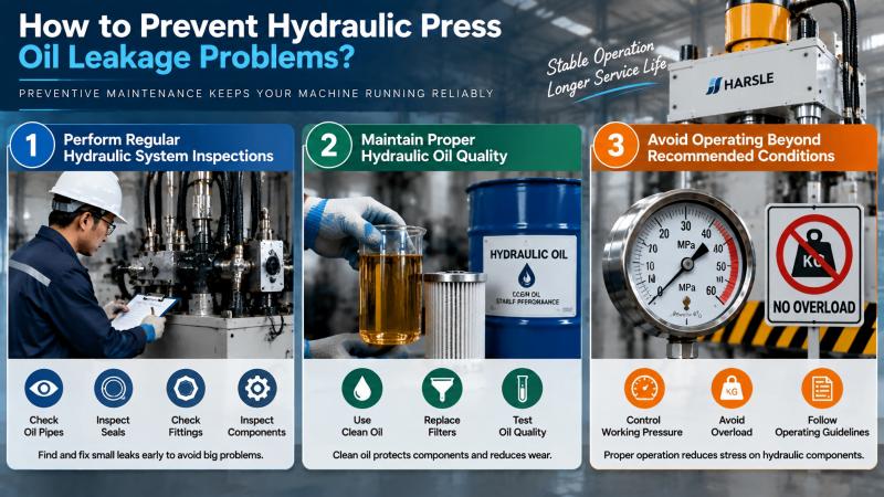 Hydraulic Press Oil Leakage Problems