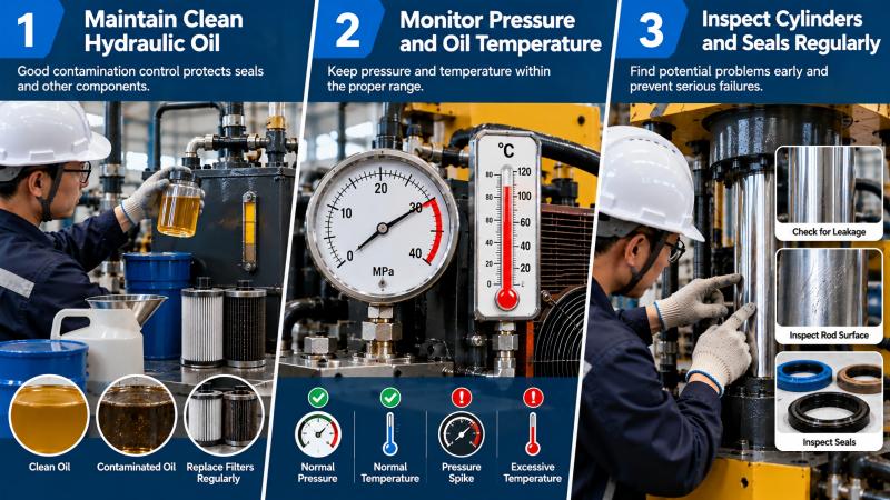 How to Troubleshoot Hydraulic Press Seal Failure?