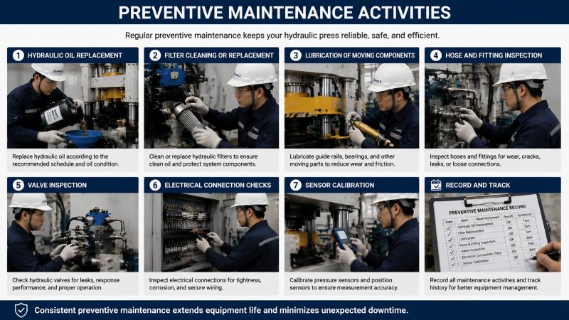 Hydraulic Press Maintenance Records