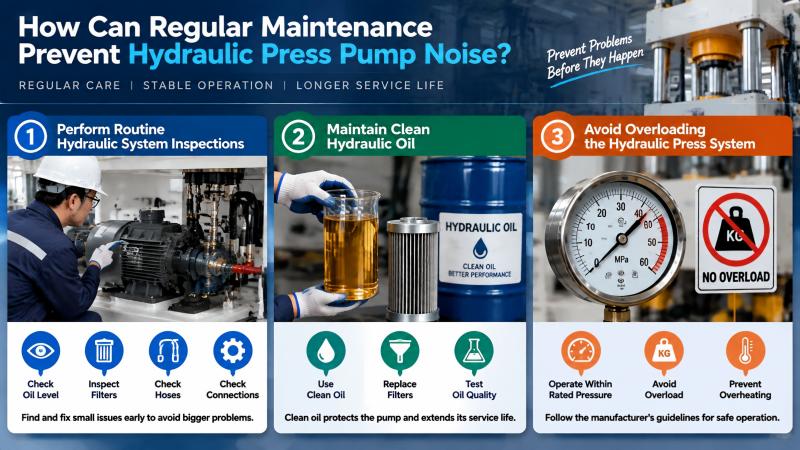 Hydraulic Press Pump Noise Occur