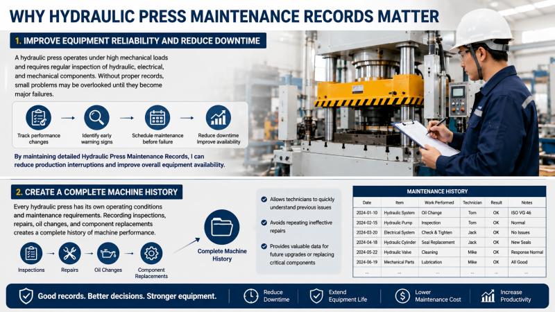 Hydraulic Press Maintenance Records