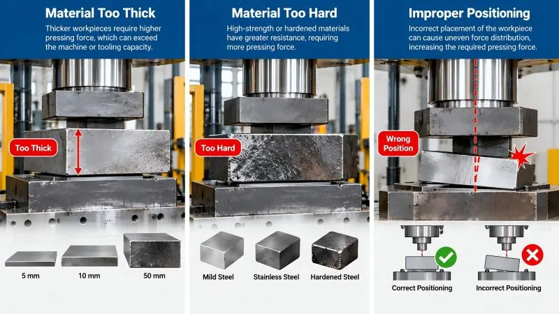 Hydraulic Press System Overload