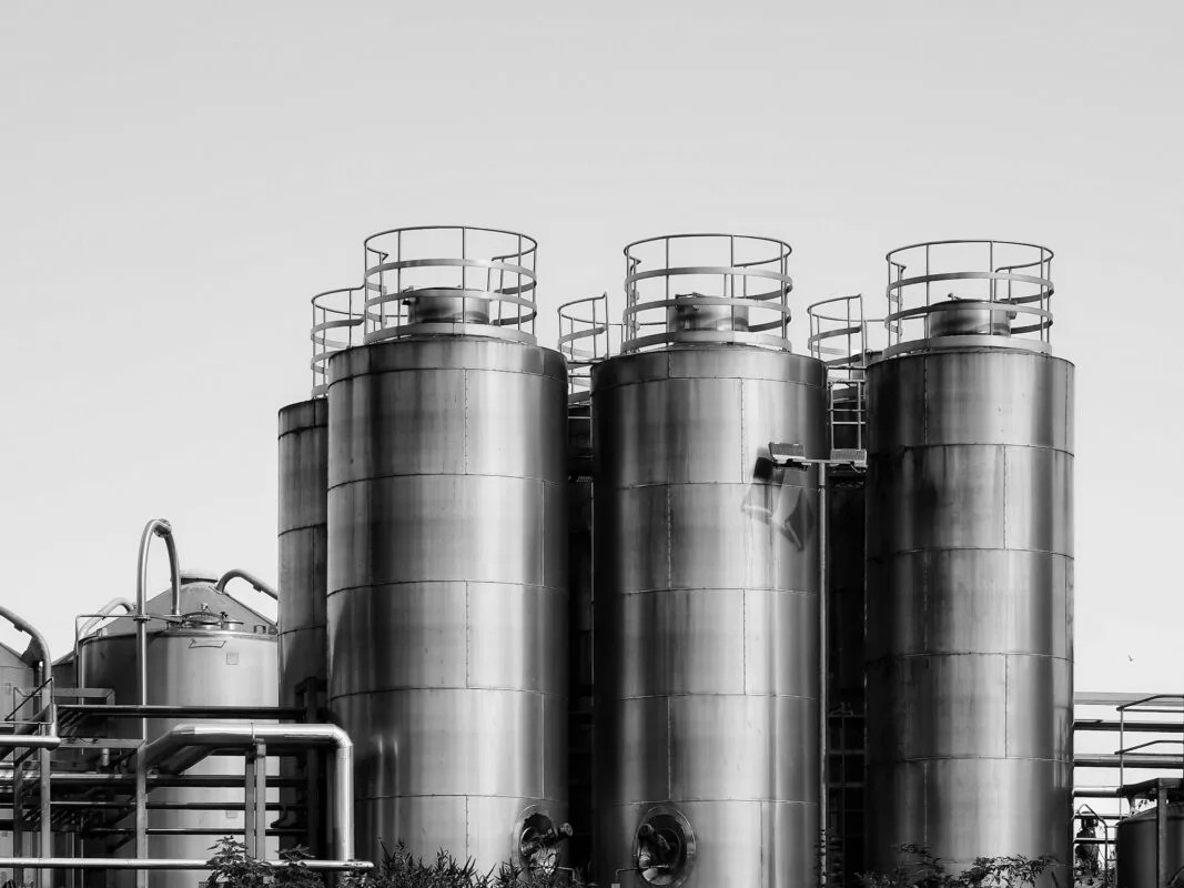 Stainless steel storage tanks