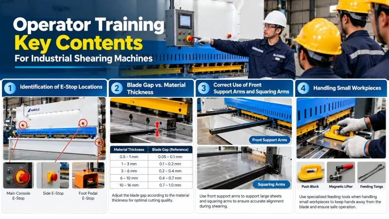 Operator Positioning for Metal Shears