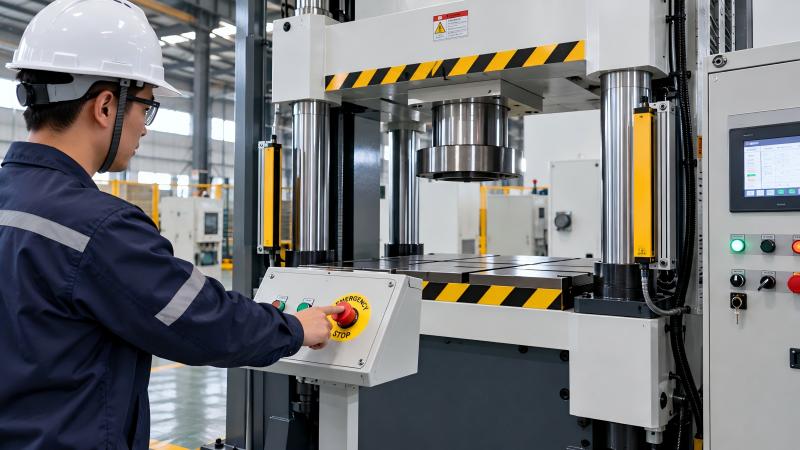 How to Fix Hydraulic Press Emergency Stop Problems?